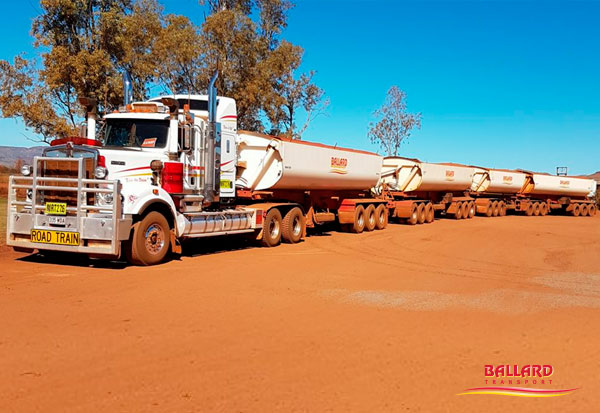 Quad Road Train Side Tippers Central Queensland Australia